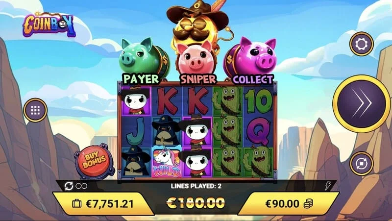 Coinboy – pinigų rinkiklis veikiant